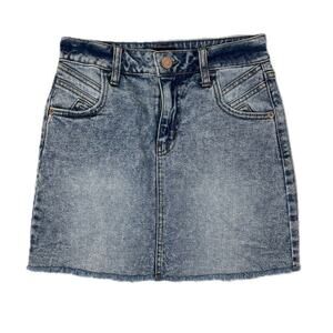 Wild Fable Acid Wash Denim Mini Skirt 0